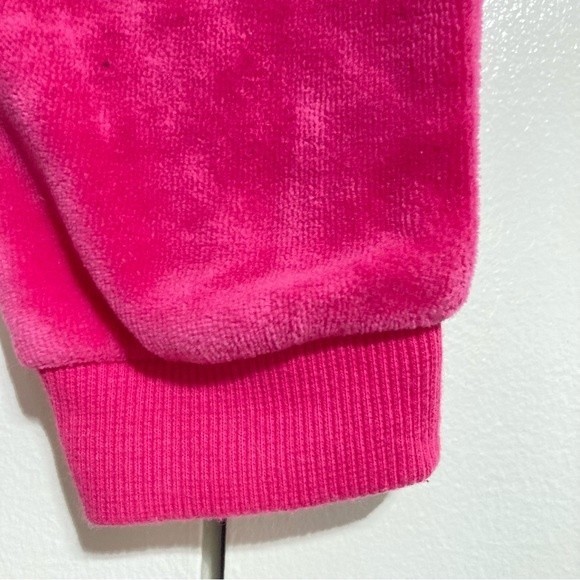 JUICY COUTURE Hot Pink Velvet Track Jogger Pants Toddler Girls 24 months - Picture 7 of 11